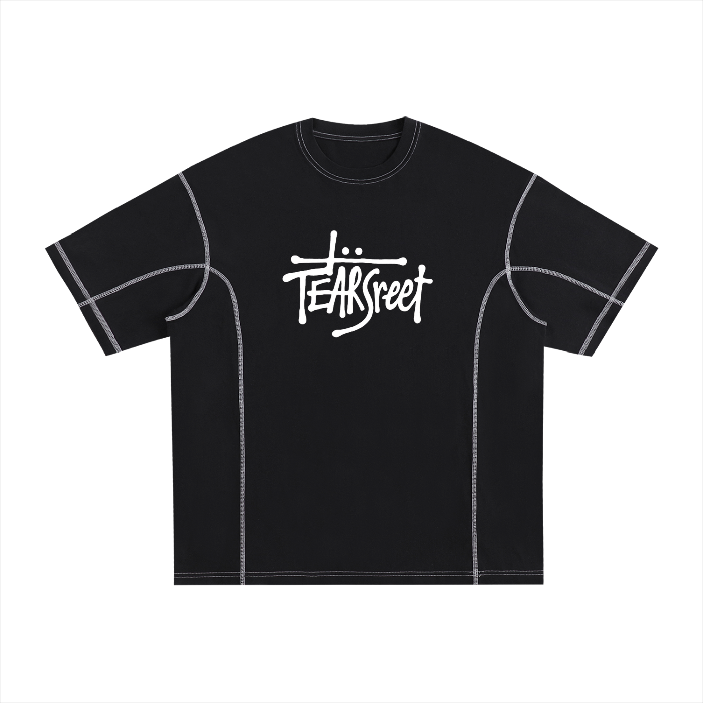 TearStreet Contrast-Stitched Cotton T-Shirt