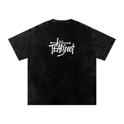 Snow Washed TearStreet Oversized Cotton T-Shirt
