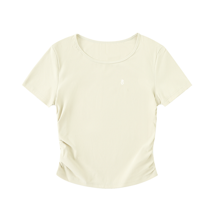 Ruched TearStreet Bodycon Crop Top