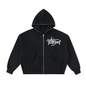 TearStreet Fleeced Full-Zip Boxy Hoodie