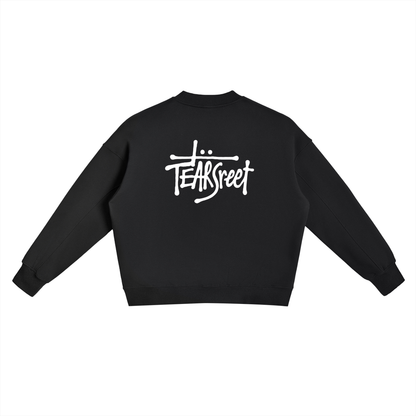 TearStreet Side Slit Crewneck Sweatshirt