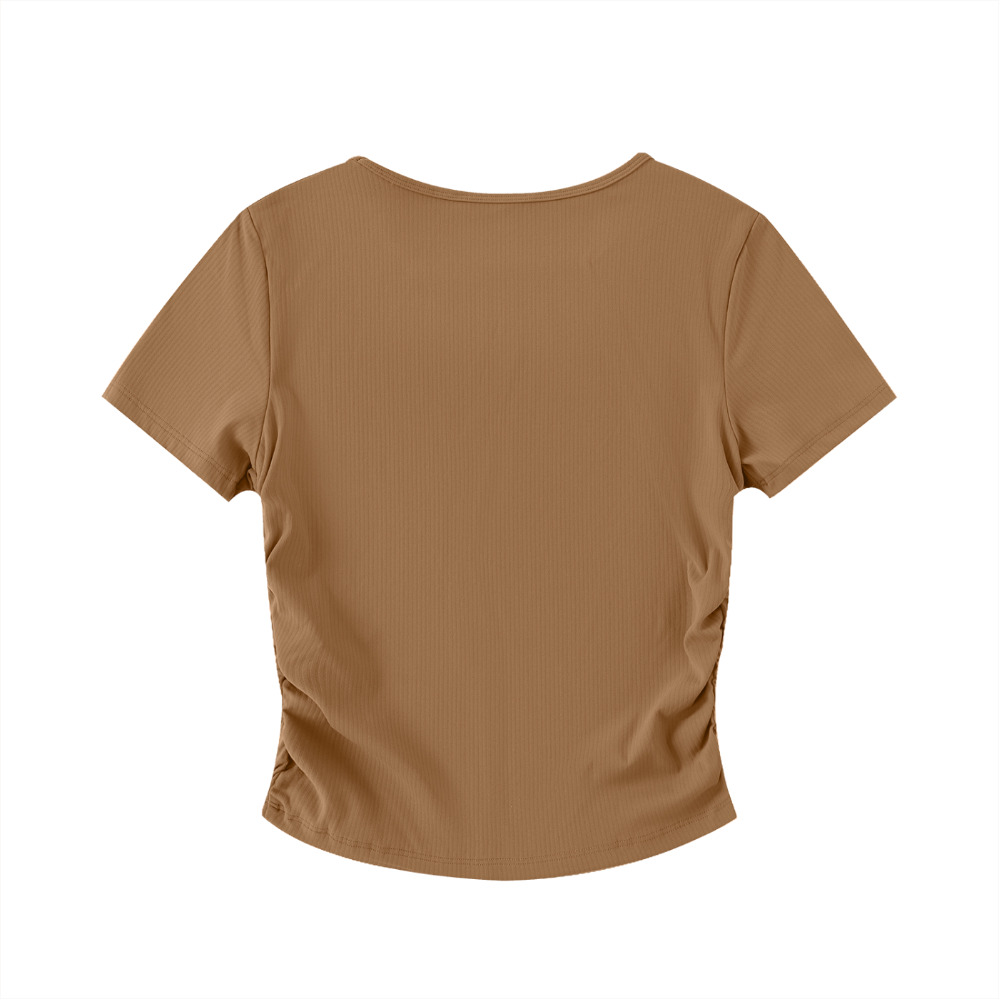 Ruched TearStreet Bodycon Crop Top