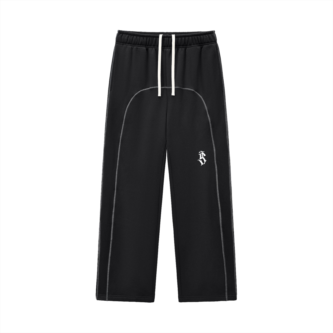 TearStreet Contrast-Stitched Boxy Fleece Hoodie