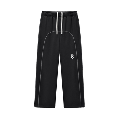 TearStreet Contrast-Stitched Boxy Fleece Hoodie