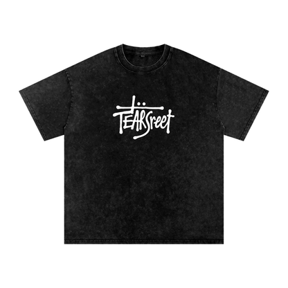 Snow Washed TearStreet Oversized Cotton T-Shirt