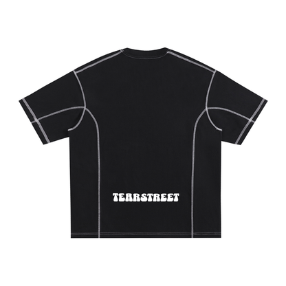 TearStreet Contrast-Stitched Cotton T-Shirt