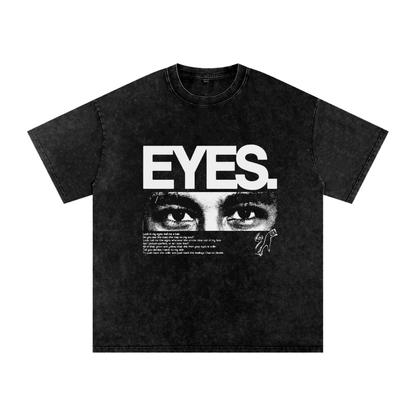 Snow Washed Oversized Cotton T-Shirt