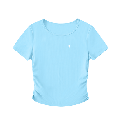 Ruched TearStreet Bodycon Crop Top