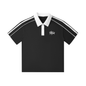 Contrast TearStreet Collar Short-Sleeve Polo Shirt