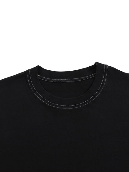 TearStreet Contrast-Stitched Cotton T-Shirt