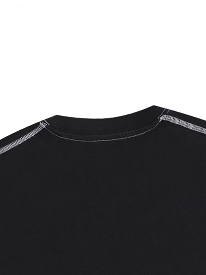 TearStreet Contrast-Stitched Cotton T-Shirt