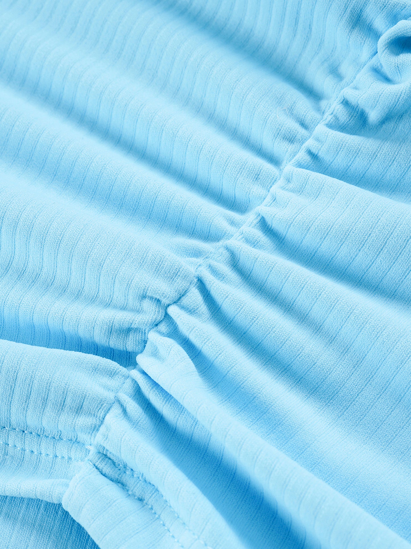 Ruched TearStreet Bodycon Crop Top